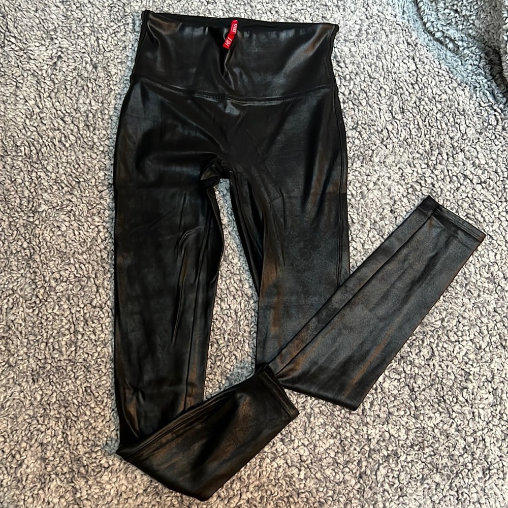 Spanx faux leather leggings